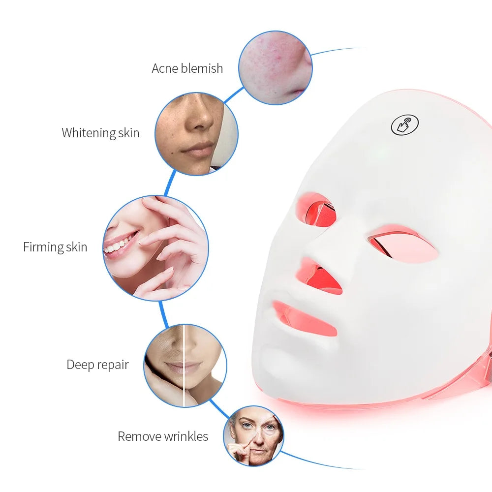 Rechargeable Facial LED Skin Therapy Beauty Mask