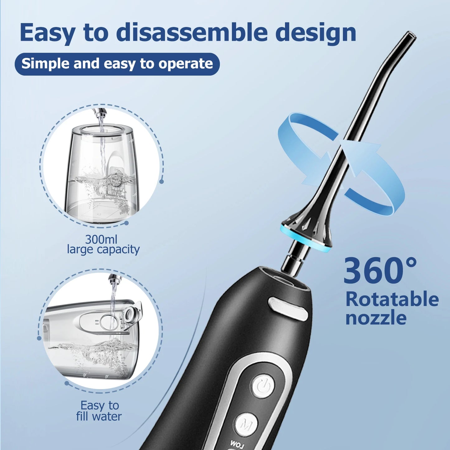 USB Rechargeable Water Flosser For Oral Care