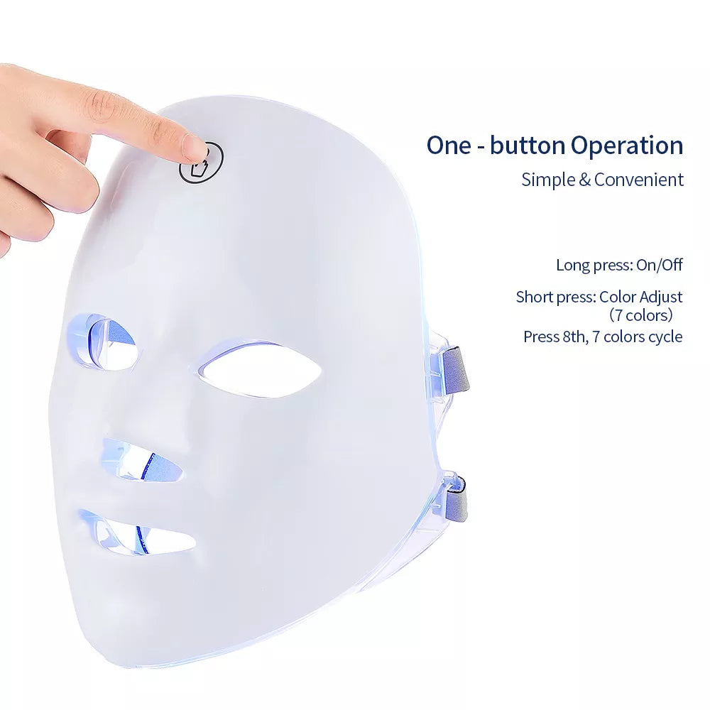 Rechargeable Facial LED Skin Therapy Beauty Mask