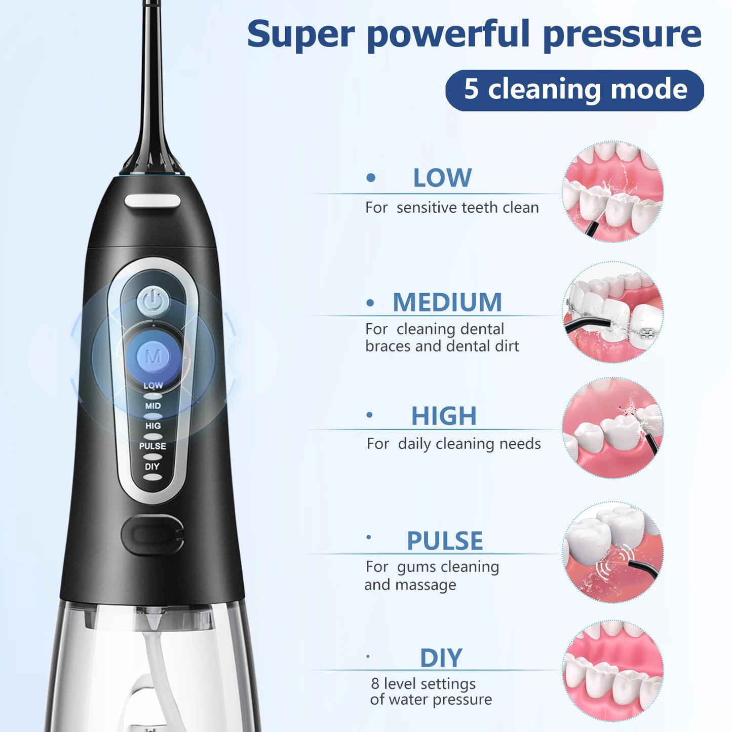 USB Rechargeable Water Flosser For Oral Care